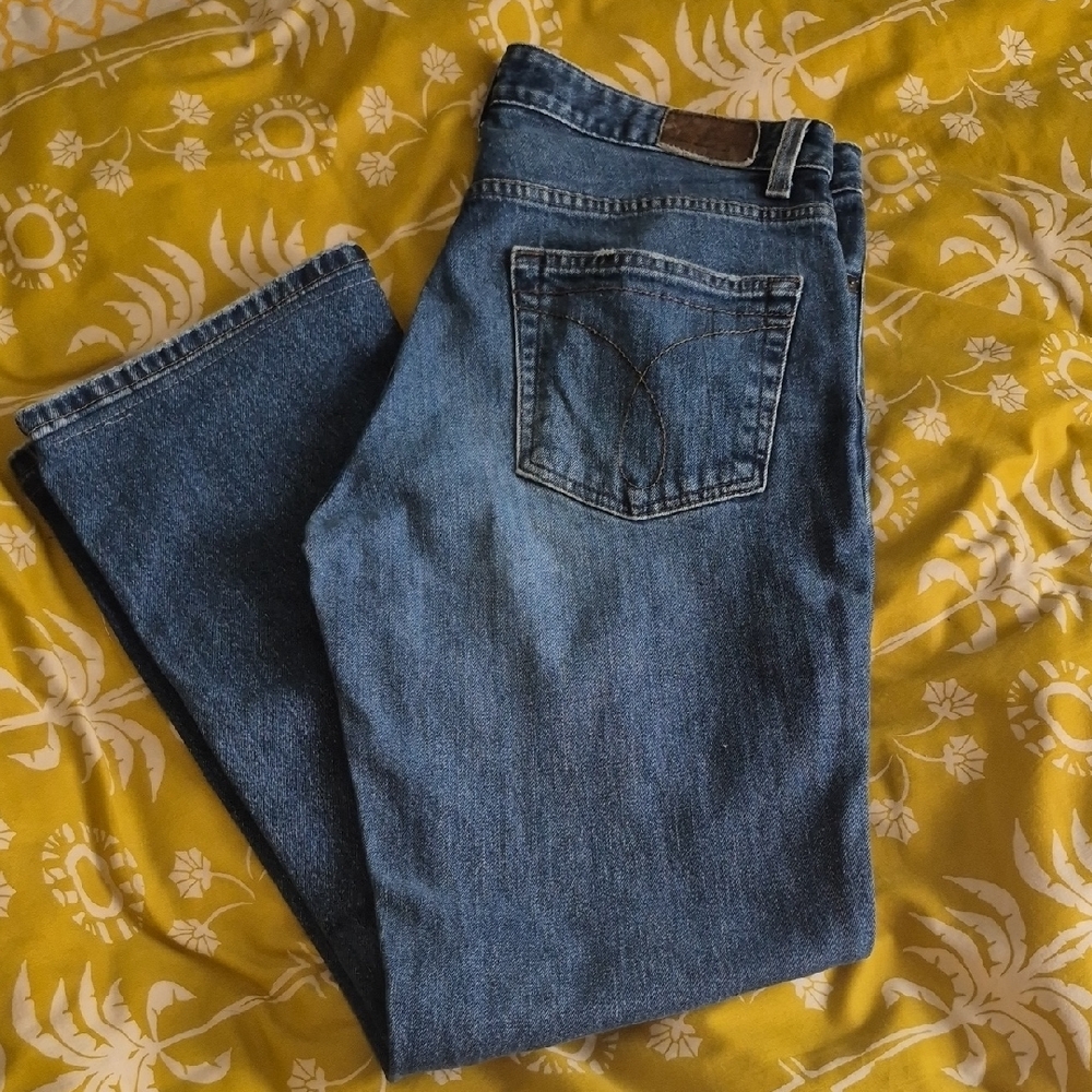 Y2K. Calvin Klein Women's Lowrise Blue Boot Cut Jeans